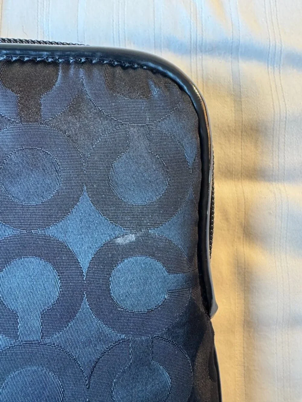 Coach Black Signature C Jacquard Tablet Sleeve e-Reader Case & Tech Organizer